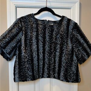 NWOT ASOS Faux Fur Crop Top
